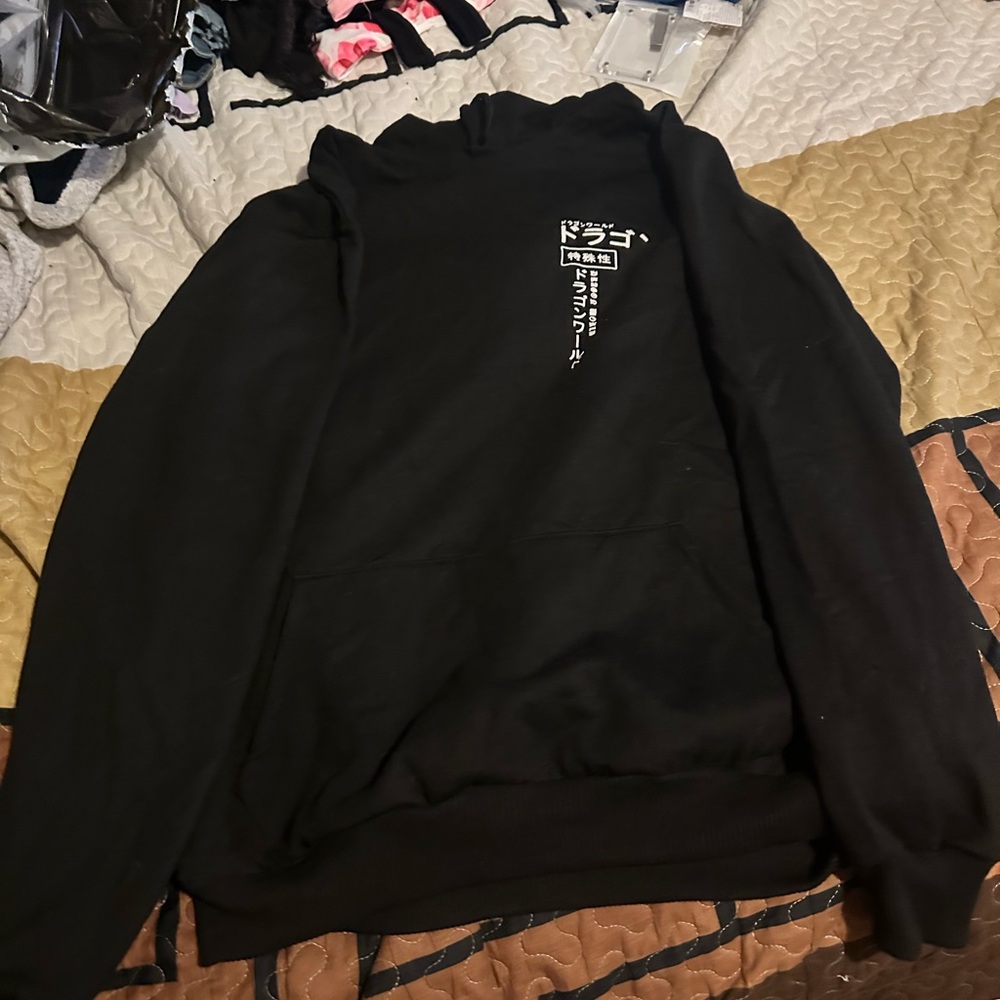 Black Graphic Hoodie